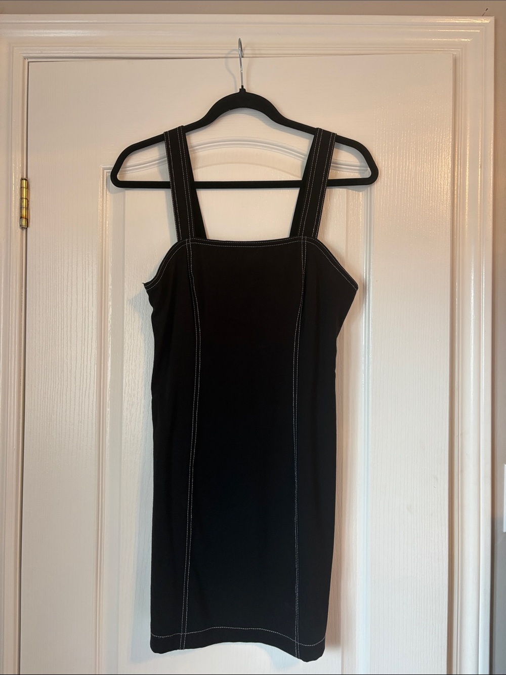 Forever 21 Black Tank Mini Dress with White Contrast Stitching